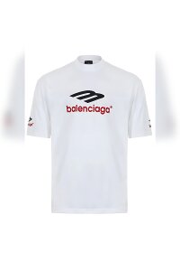 BALENCIAGA 3B Sports Icon  T-Shirt Weiß Unisex