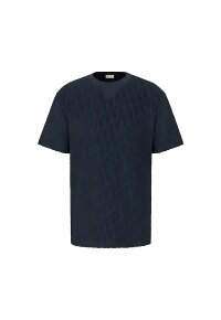 Dior Oblique T-Shirt Blau Herren