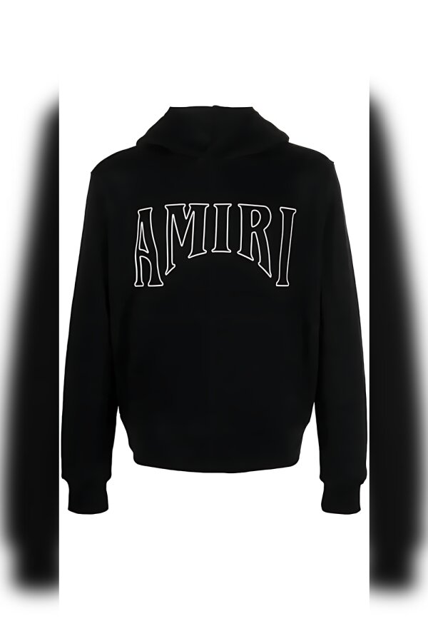 AMIRI Logo Print Pullover Schwarz Herren