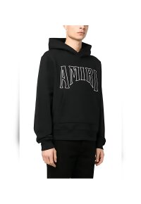 AMIRI Logo Print Pullover Schwarz Herren