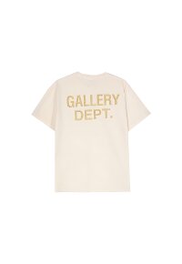 Gallery Dept. Breaking News Logo T Shirt Beige Unisex