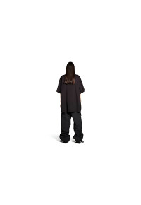 BALENCIAGA Metal Bb Stencil Oversized T-shirt in Schwarz...