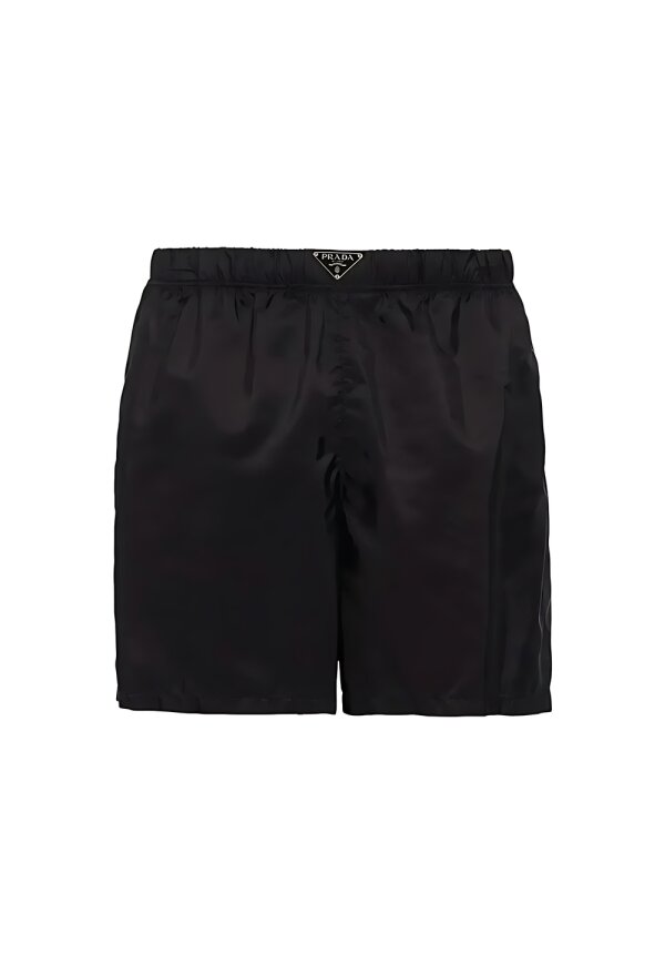 PRADA Nylon Badehose Schwarz Herren