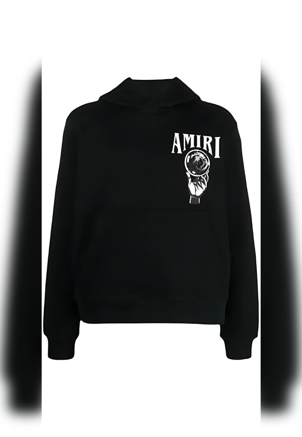 AMIRI Hoodie mit Logo Print Weiß Herren