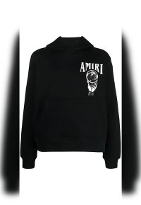 AMIRI Hoodie mit Logo Print Weiß Herren