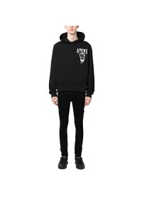 AMIRI Hoodie mit Logo Print Weiß Herren