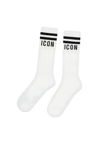 Dsquared2 ICON Socken Weiß Größe 38 - 45