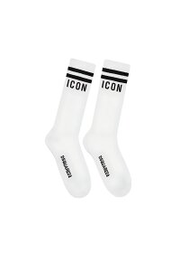 Dsquared2 ICON Socken Weiß Größe 38 - 45