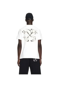 Off-White Flower Scan T Shirt Weiß Herren