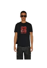 Givenchy Slim Fit T-Shirt Schwarz Herren mit Print