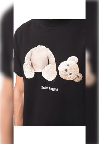 Palm Angels Bear Print T-Shirt Schwarz Herren