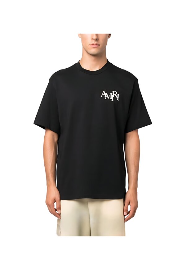 AMIRI Logo Print T-Shirt Schwarz Herren