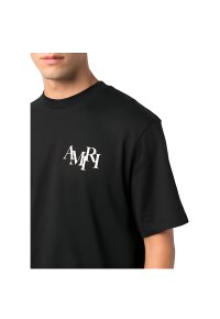 Amiri Logo Print T-Shirt Schwarz Herren