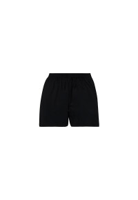 Balenciaga Logo Print Shorts Baumwolle Schwarz Herren