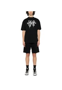 Palm Angels Los Angeles Monogram Print T-Shirt Schwarz Herren