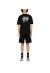 Palm Angels Los Angeles Monogram Print T-Shirt Schwarz Herren