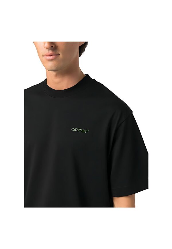 Off White Logo T Shirt Schwarz Unisex