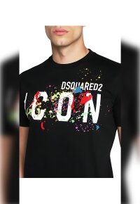 Dsquared2 Icon Splash Cool T-Shirt Schwarz Herren