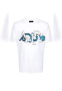 AMIRI T-Shirt mit Drachen-Print Weiß Herren