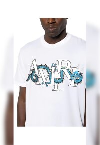 AMIRI T-Shirt mit Drachen-Print Weiß Herren