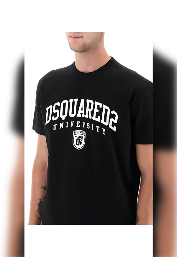 Dsquared2 University Cool T-Shirt Schwarz Herren