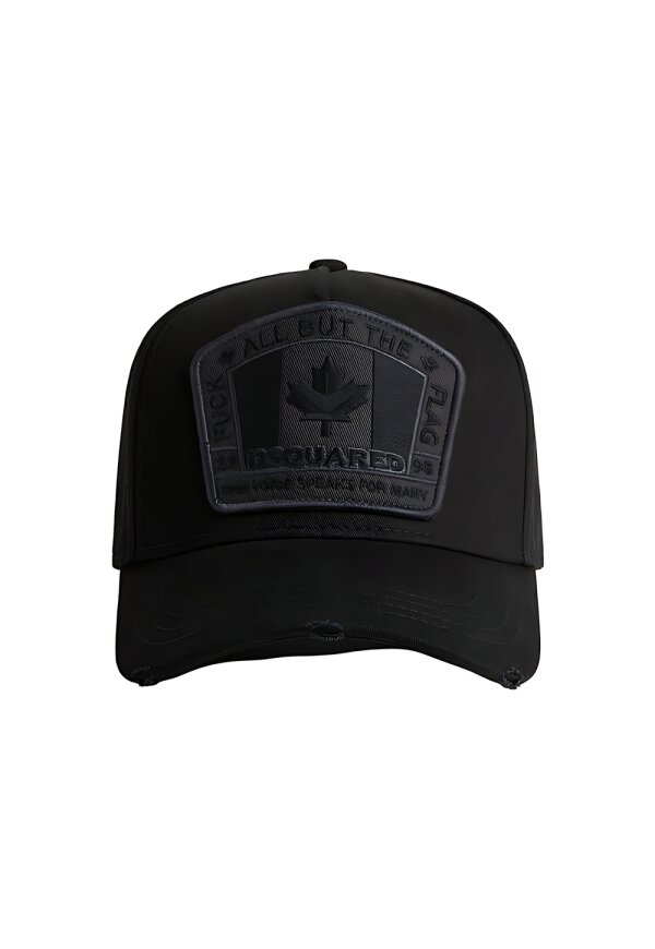 Dsquared2 D2 Patch Baseball Cap Schwarz Herren