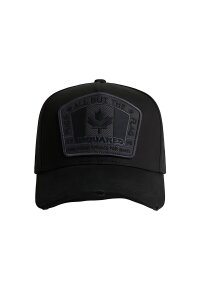 Dsquared2 D2 Patch Baseball Cap Schwarz Herren