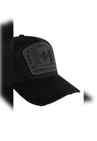 Dsquared2 D2 Patch Baseball Cap Schwarz Herren