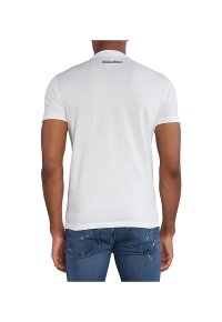 Dsquared2 Ciro Pixel Cotton T-Shirt Weiß Herren