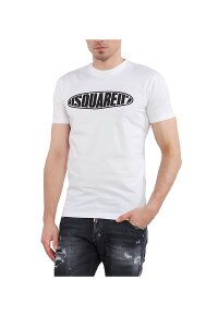 Dsquared2 T-Shirt mit Logo-Print Schwarz Herren