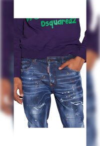 Dsquared2 Medium Autumn Leaves Wash Super Twinky Jeans...
