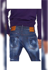 Dsquared2 Medium Autumn Leaves Wash Super Twinky Jeans Blau Herren