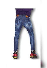 Dsquared2 Medium Autumn Leaves Wash Super Twinky Jeans Blau Herren