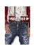 Dsquared2 Dark Ripped Bleach Jeans
