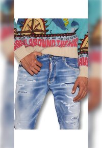 Dsquared2 Light Sandy Jeans Blau Herren