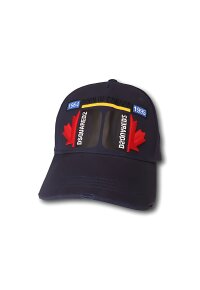 Dsquared2 Baseball Cap Born In Canada Stickerei Blau Unisex