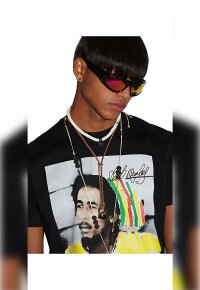 Dsquared2 Bob Marley T-Shirt Schwarz Herren