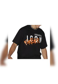 Dsquared2 Icon Forever Cool T-Shirt Schwarz Herren