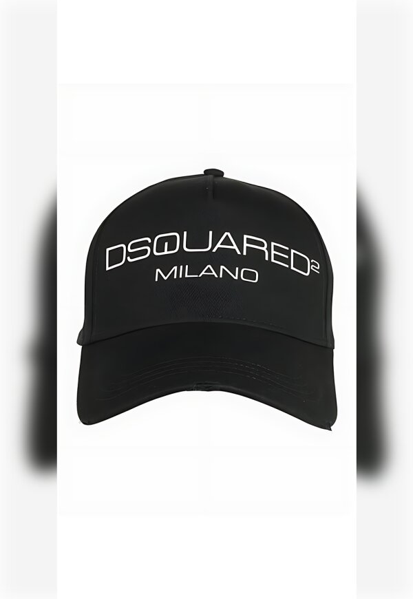 Dsquared2 Milano Logodruck Baseball Cap Schwarz Herren
