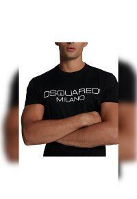 Dsquared2 Milano Logo T-Shirt Schwarz Herren