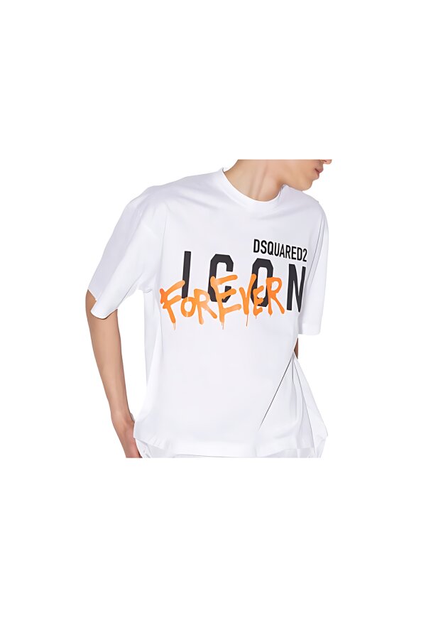 Dsquared2 ICON Forever Cool Fit T-Shirt Weiß Herren