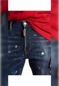 Dsquared2 Dark Moldy Wash Cool Guy Jeans in blau