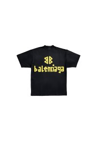 Balenciaga Tape Optik T-Shirt Schwarz Unisex