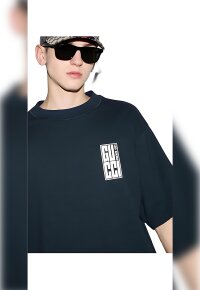 Gucci Logo Print T-Shirt Schwarz Herren