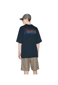 Gucci Logo Print T-Shirt Schwarz Herren