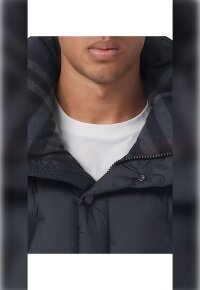Burberry Daunenmantel mit Logo-Applikation Schwarz Herren