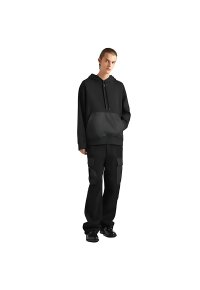 Prada Kapuzenpullover aus Baumwollfleece Schwarz Herren