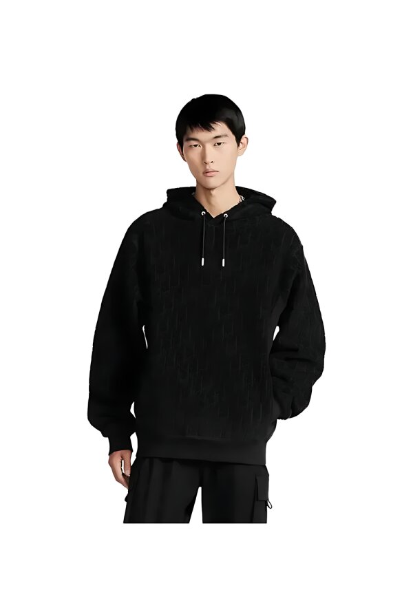 Dior Oblique Kapuzenpullover Schwarz Herren