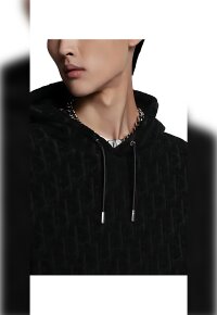 Dior Oblique Kapuzenpullover Schwarz Herren