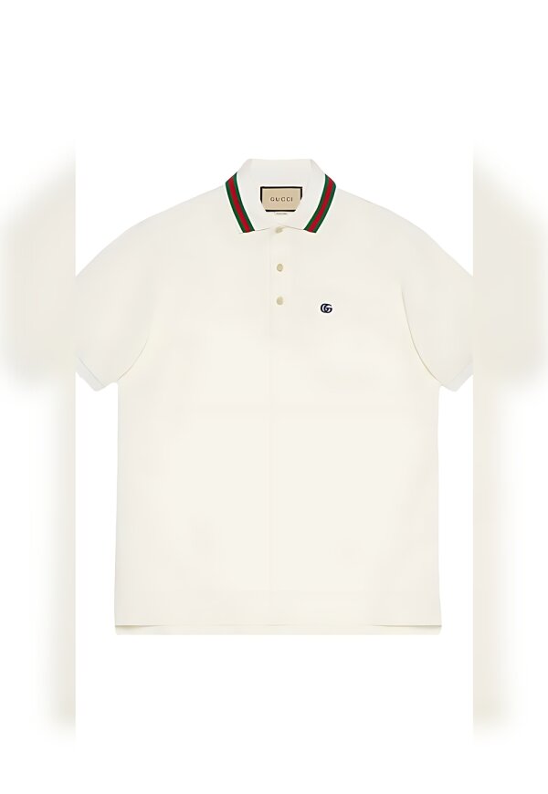 Gucci Logoprint Poloshirt  Weiß Herren